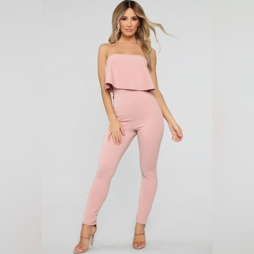 Mauve Straight Leg Jumpsuit